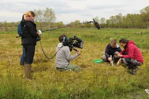 Das NDR Film Team zu Besuch im Barver Moor © Sabine Wichmann